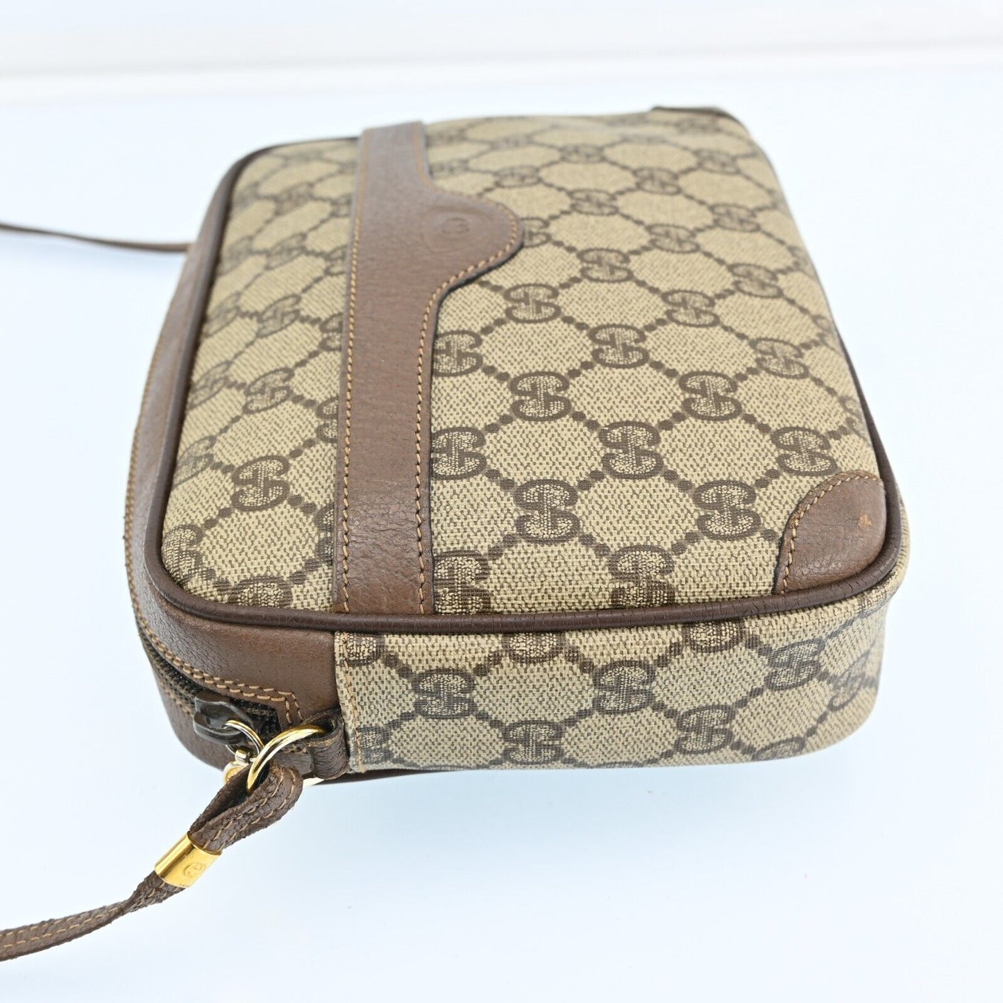 Gucci Monogram Leather Shoulder Bag