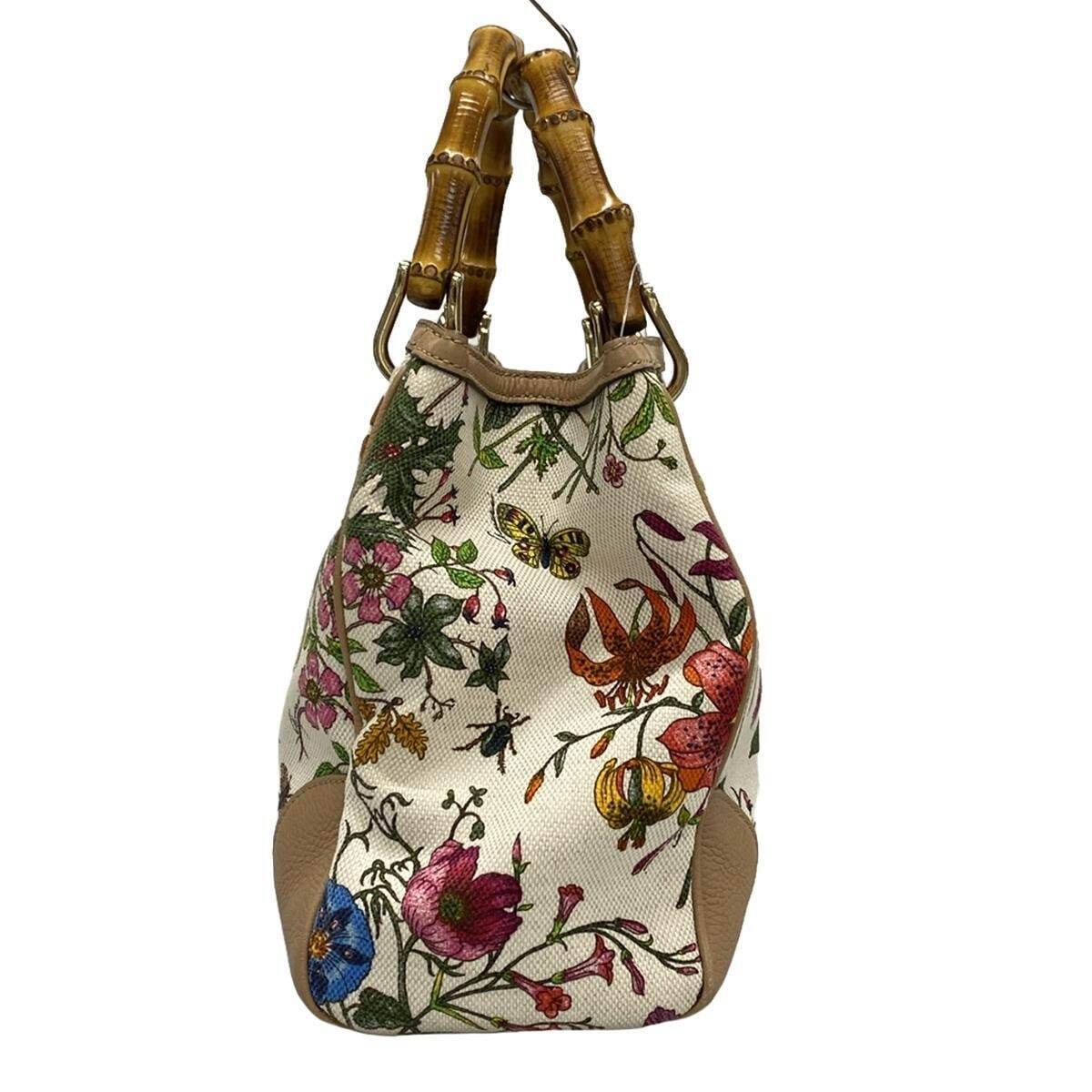 Gucci Leather Canvas Tote