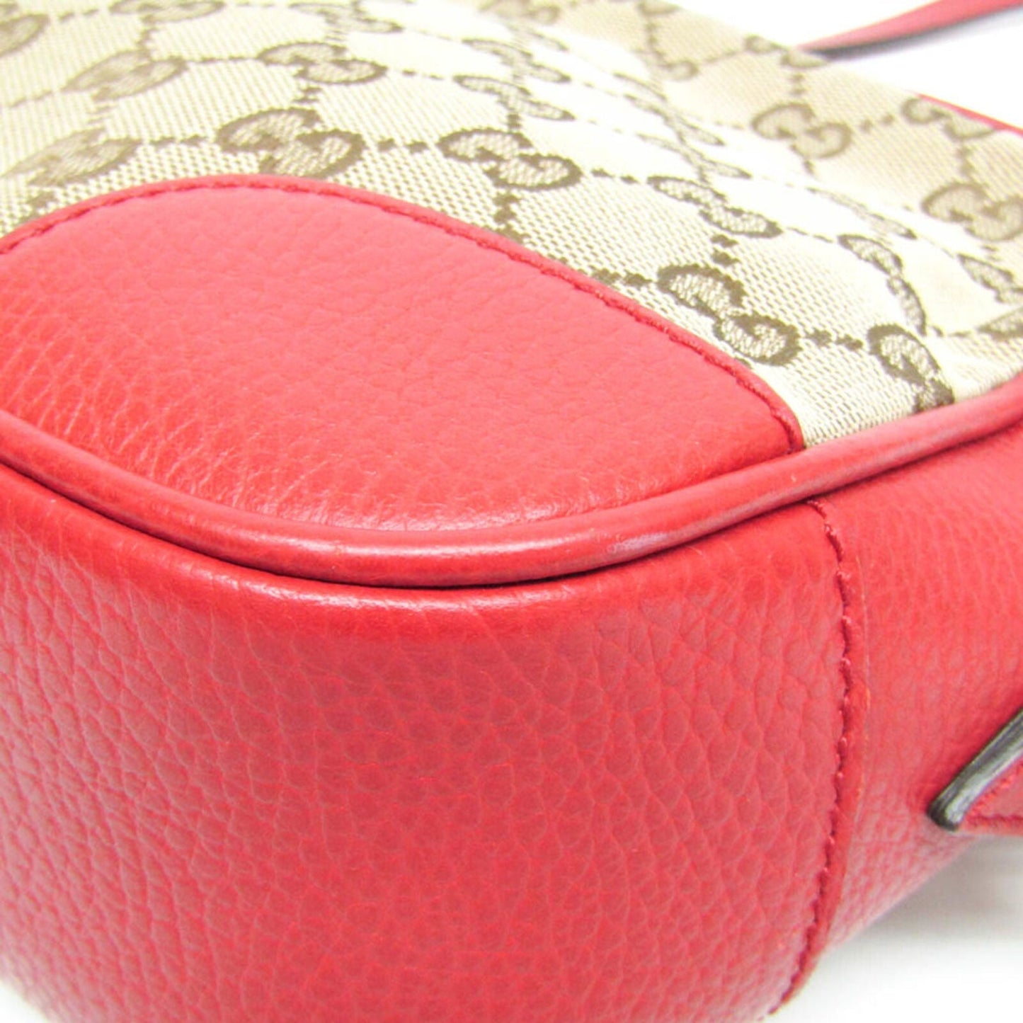 Gucci Leather Canvas Shoulder Bag