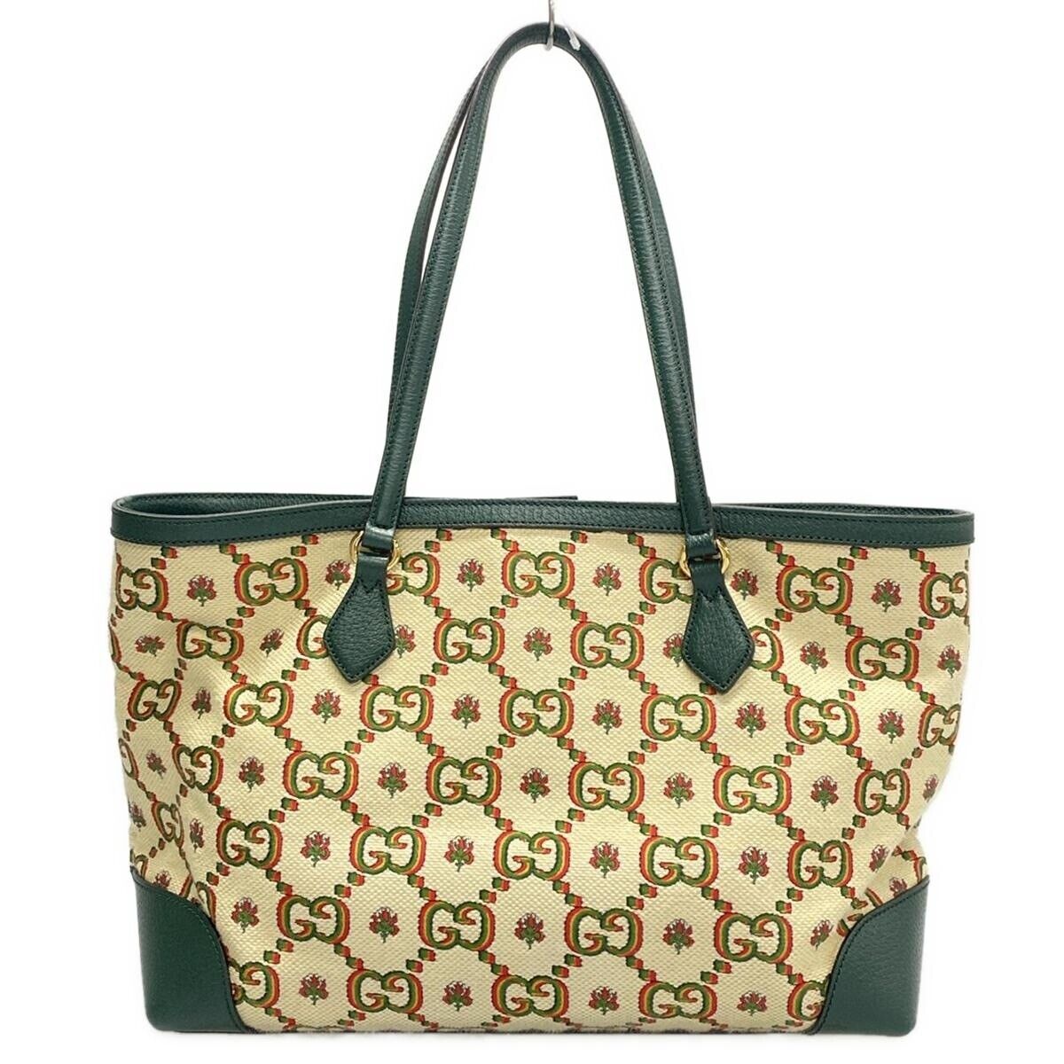 Gucci Lou Leather Canvas Tote