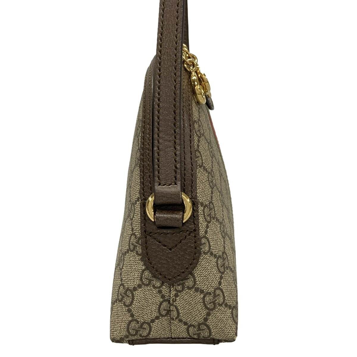 Gucci Leather Canvas Shoulder Bag