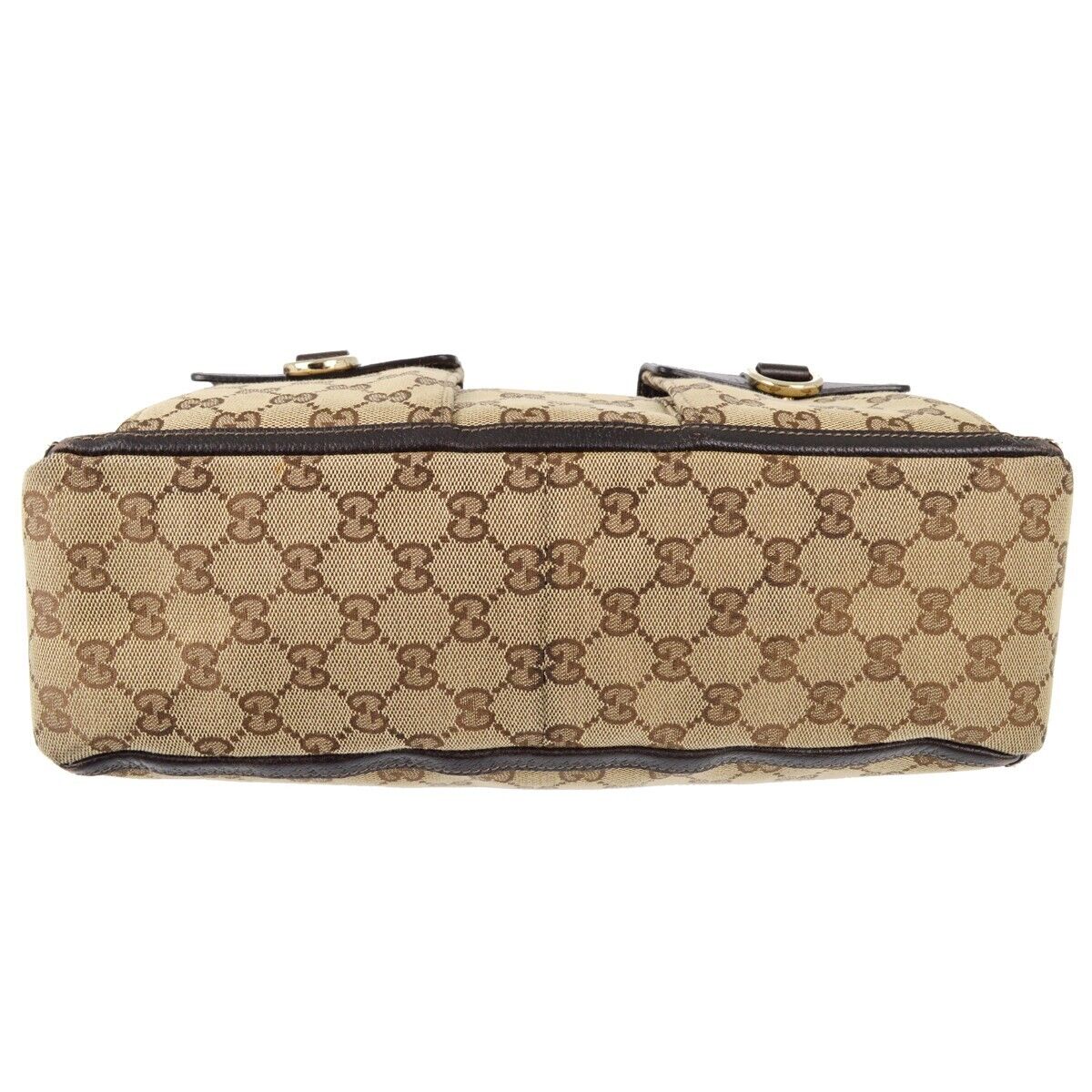 Gucci Monogram Leather Canvas Tote