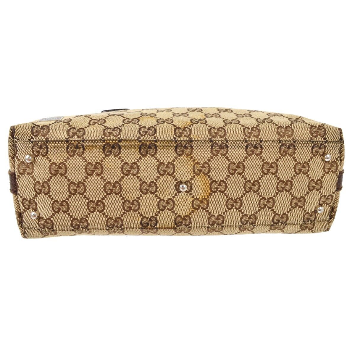 Gucci Monogram Leather Canvas Shoulder Bag
