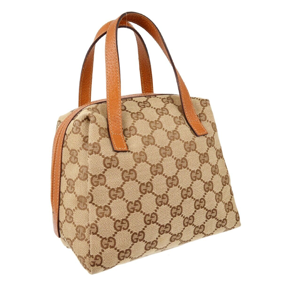Gucci Monogram Leather Canvas Shoulder Bag