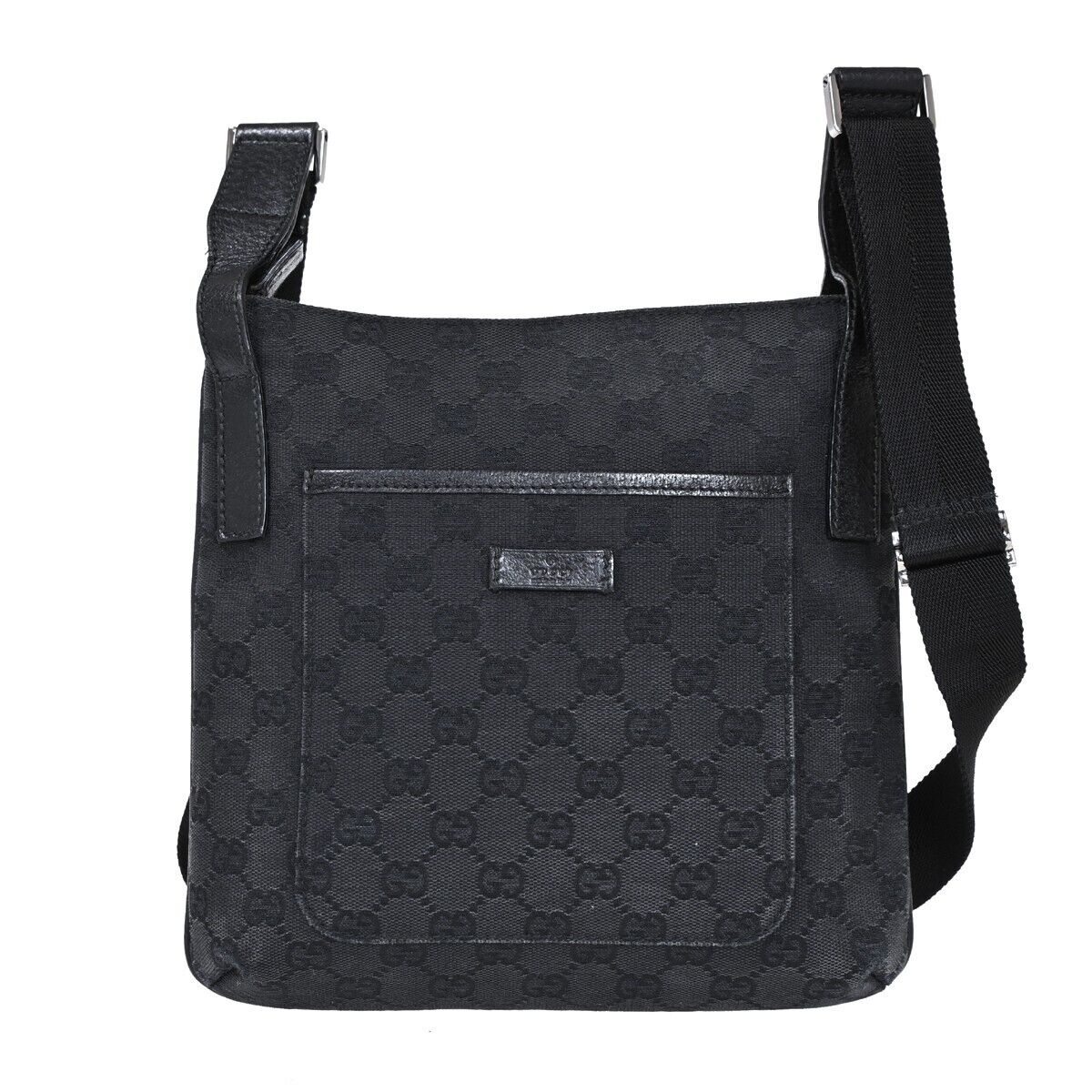 Gucci Leather Canvas Shoulder Bag
