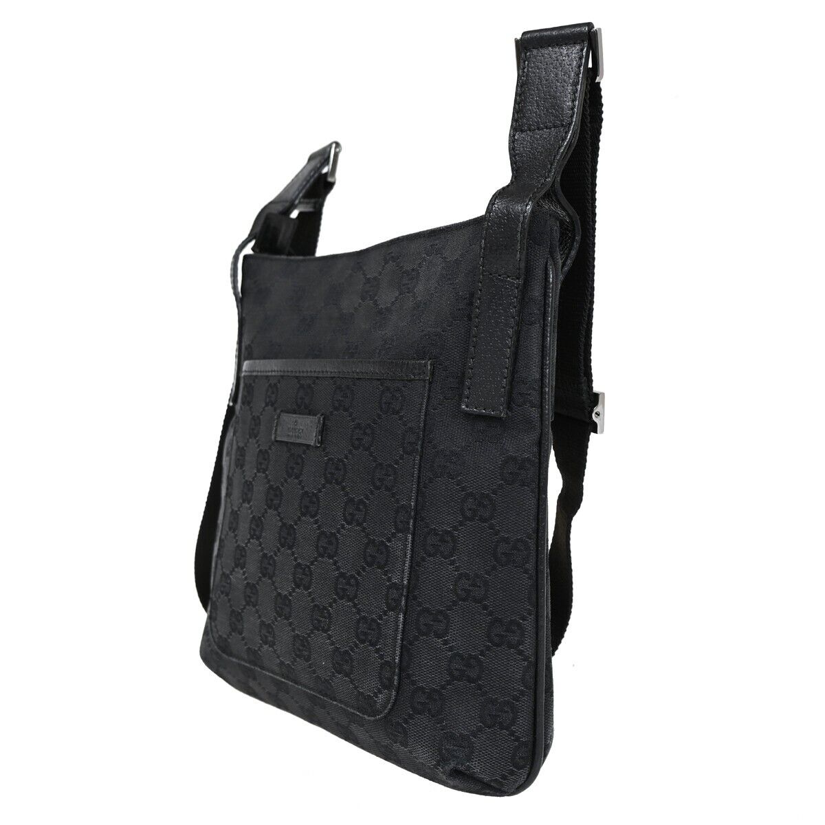 Gucci Leather Canvas Shoulder Bag