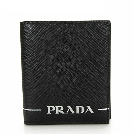 PRADA Card Case 2MO004 leather black mens(Unisex)