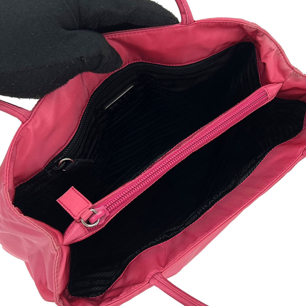 PRADA Handbag Nylon pink