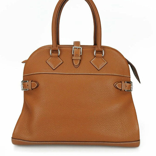 HERMES Handbag Taurillon Clemence Brown Atlas 35 Women