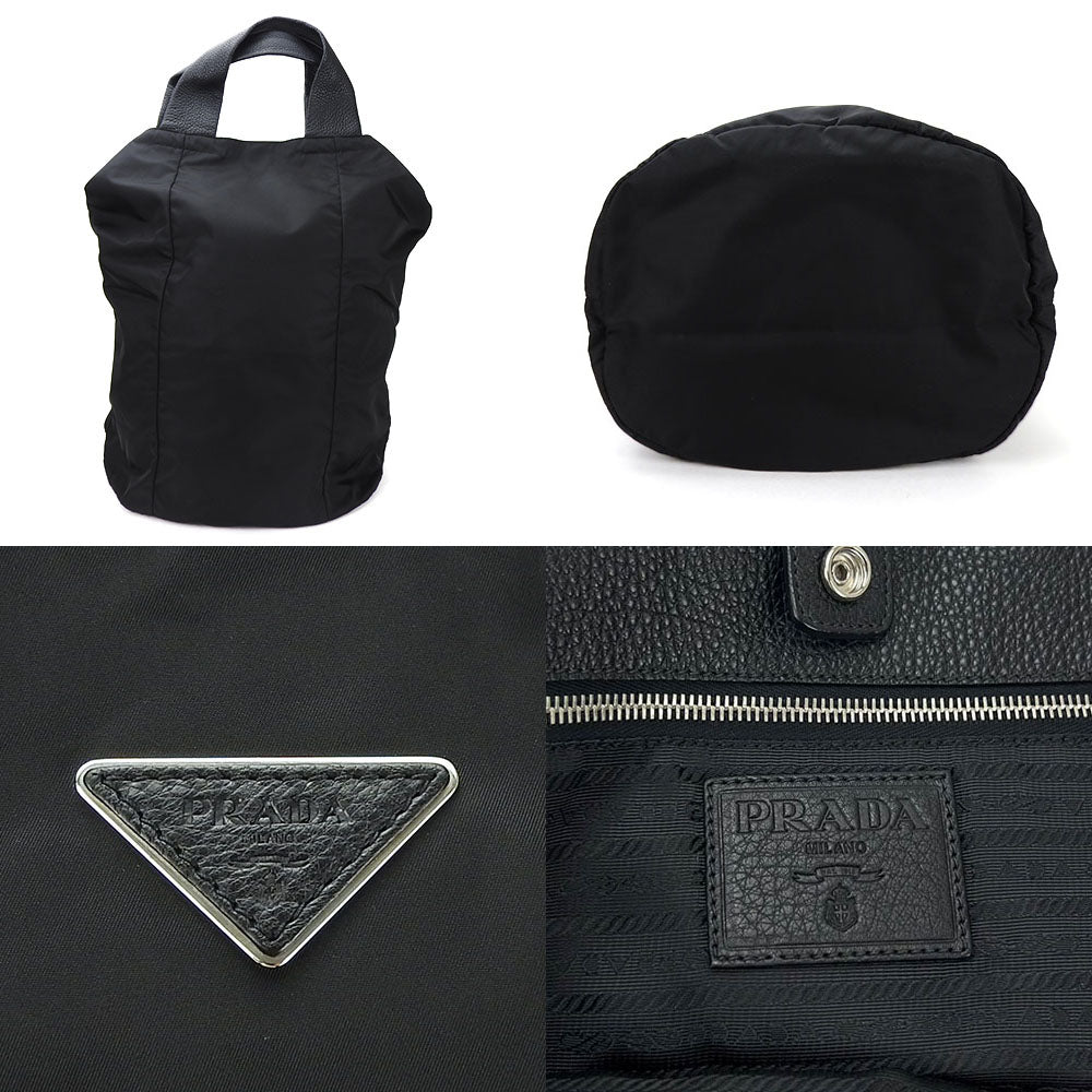 PRADA Tote Bag Nylon black 2Way Tote Bag Large