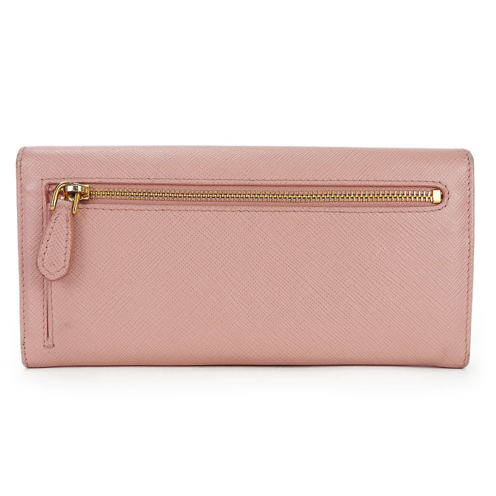 PRADA Long Wallet Purse 1MH132 leather Light pink Safiano Women