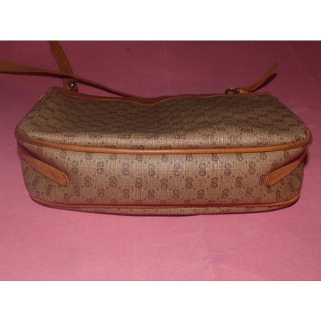 Gucci Leather Canvas Shoulder Bag