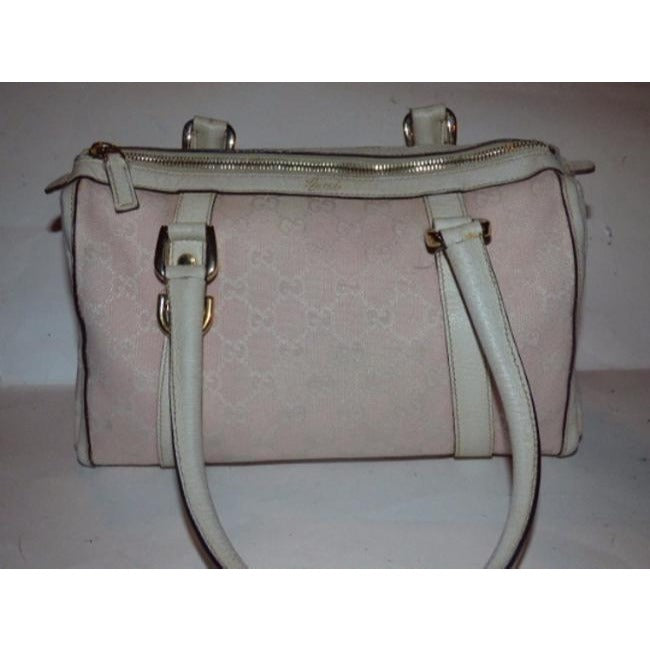 Gucci Leather Canvas Handbag