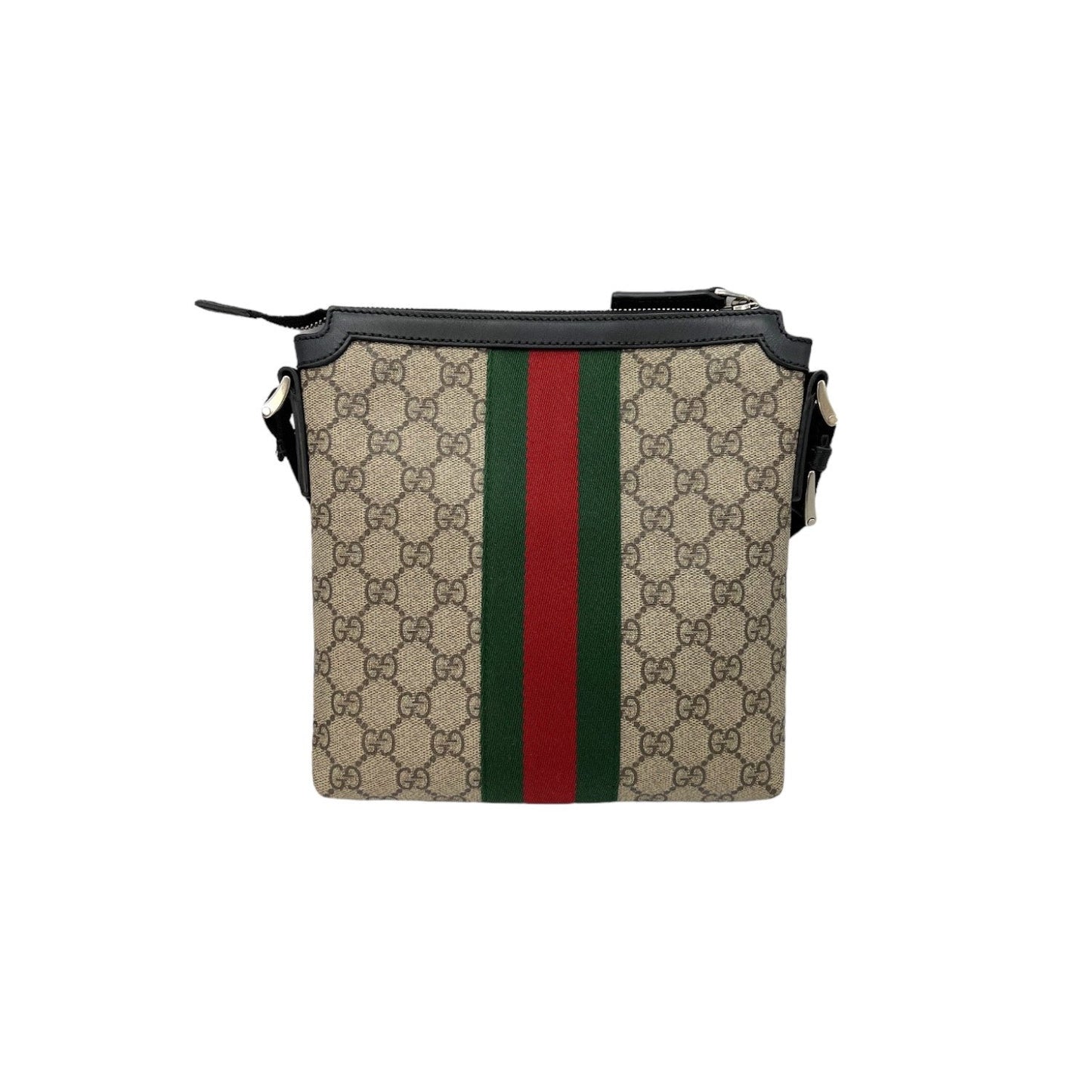 Gucci Nylon Leather Canvas Shoulder Bag