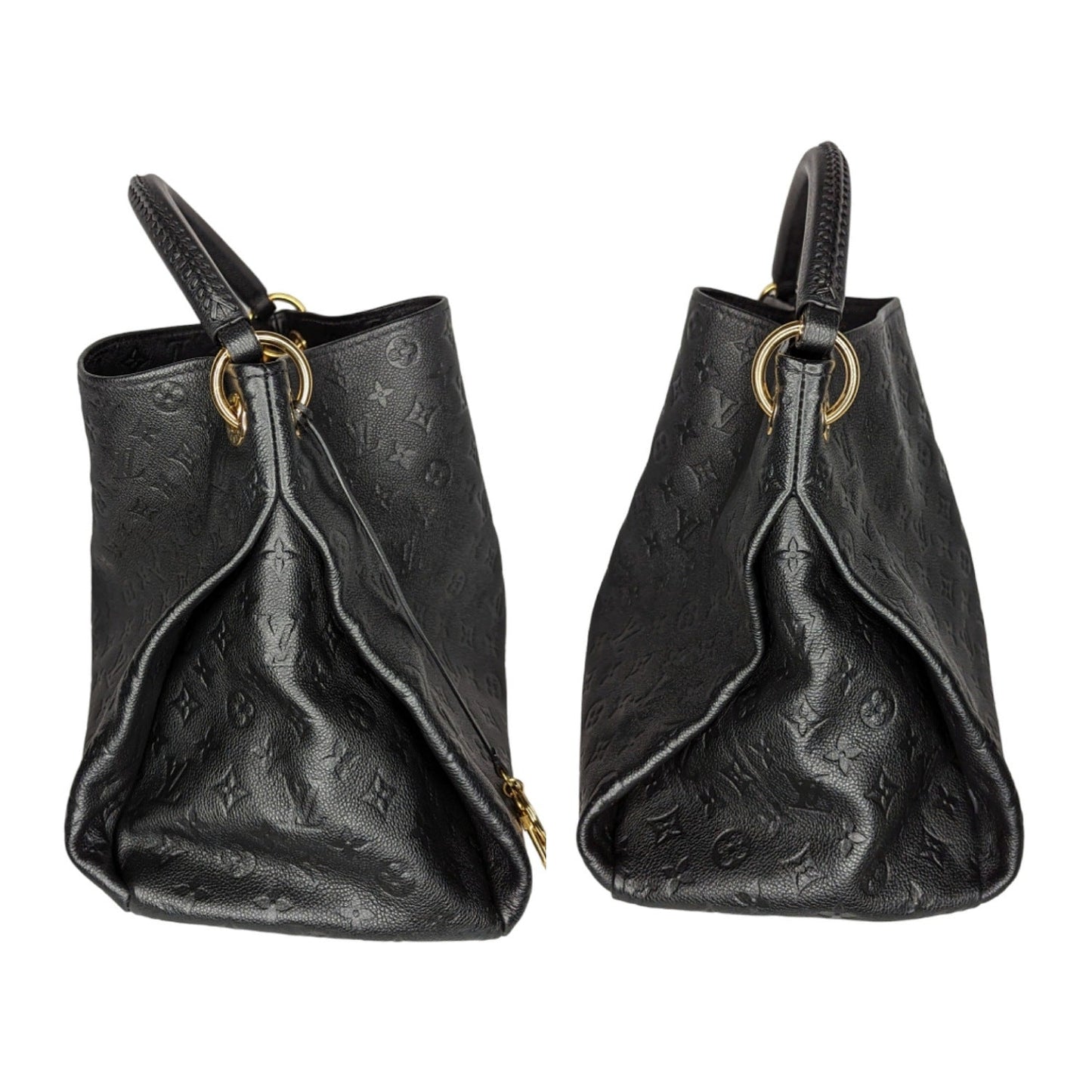 Louis Vuitton Noir Empreinte Monogram Artsy MM Hobo Shoulder Bag