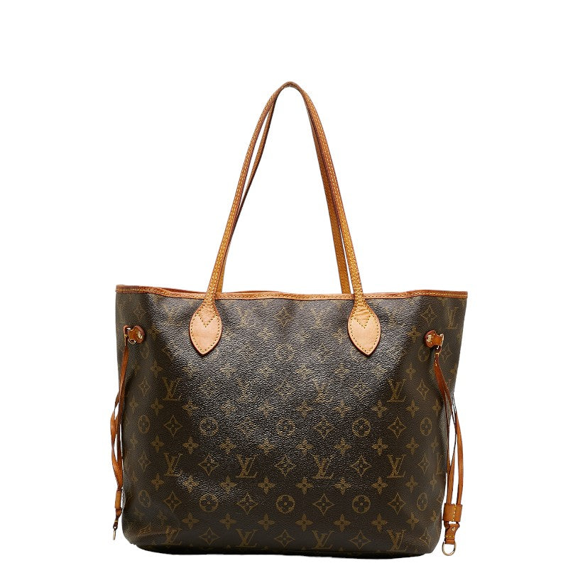 Louis Vuitton Neverfull GM Tote Bag Brown PVC Leather Ladies