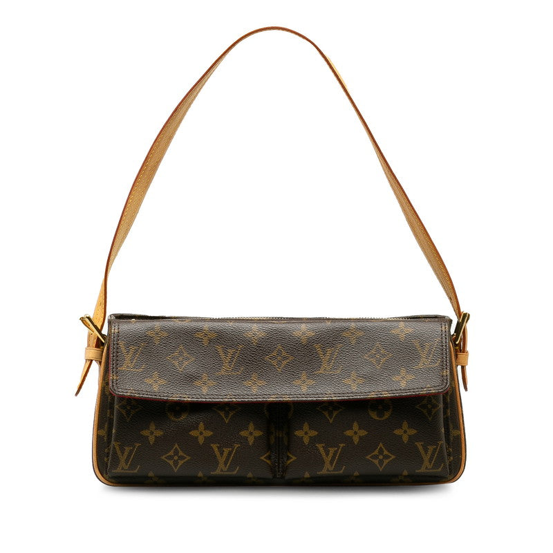 Louis Vuitton Monogram Shoulder Bag PVC/Leather Brown