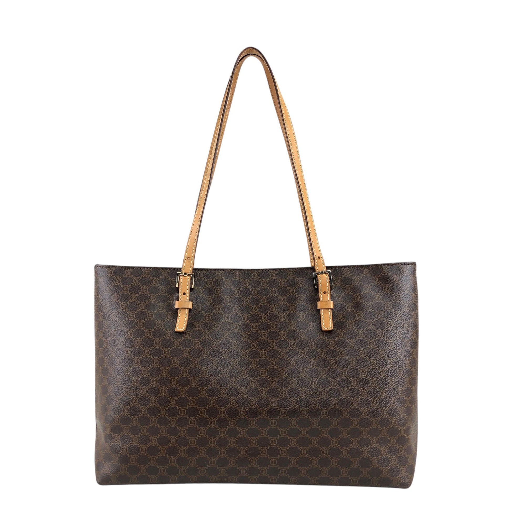 CELINE Macadam Shoulder bag Totebag Brown PP