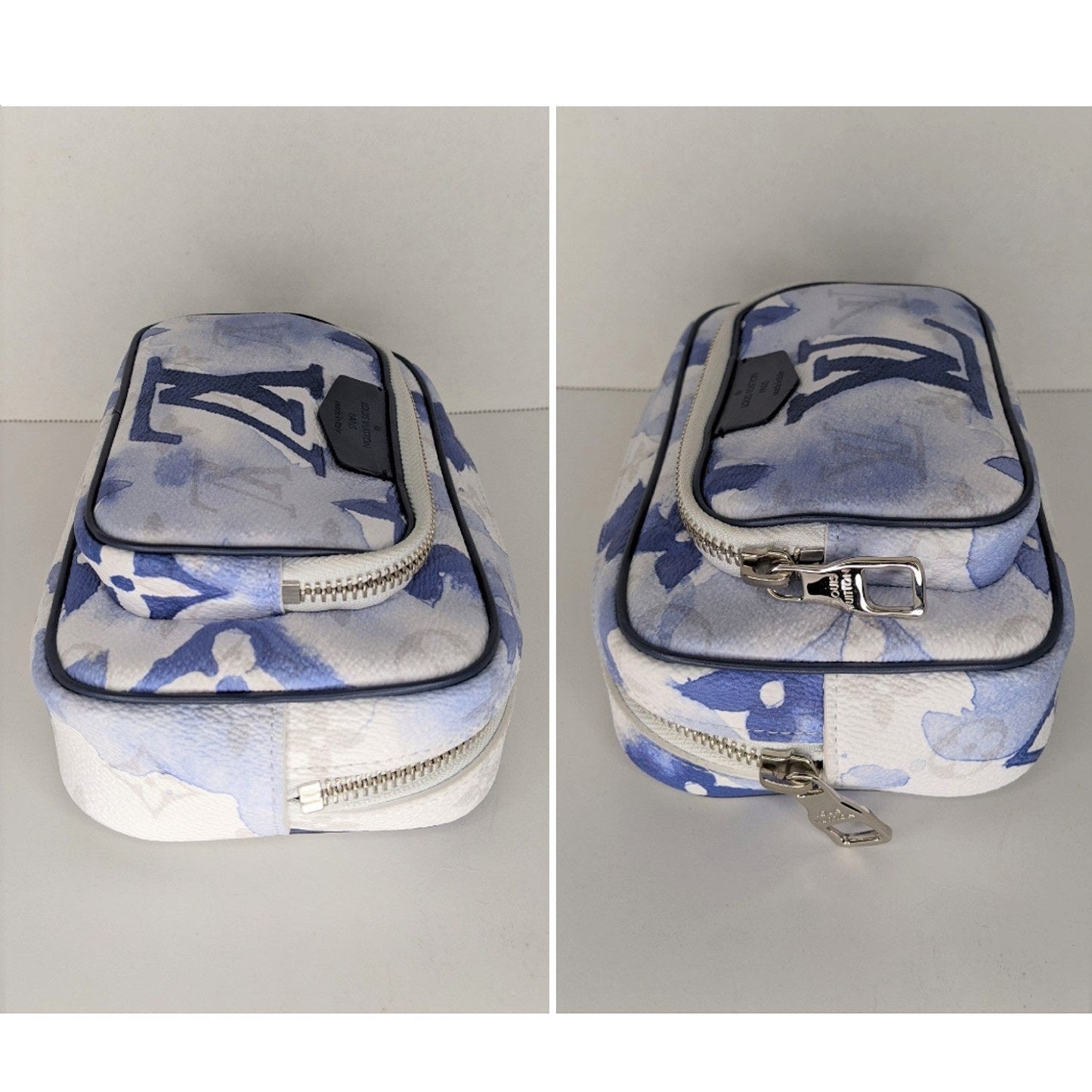 Louis Vuitton Monogram Watercolor Outdoor Pouch Blue Unisex Clutch