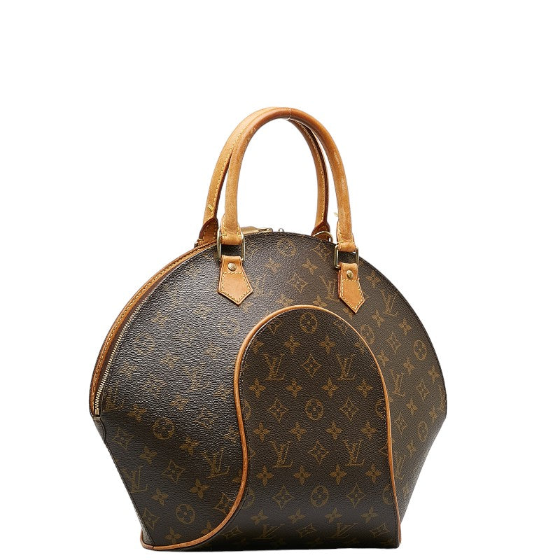 Louis Vuitton Monogram Ellipse MM Handbag 2WAY Brown PVC Leather Louis Vuitton