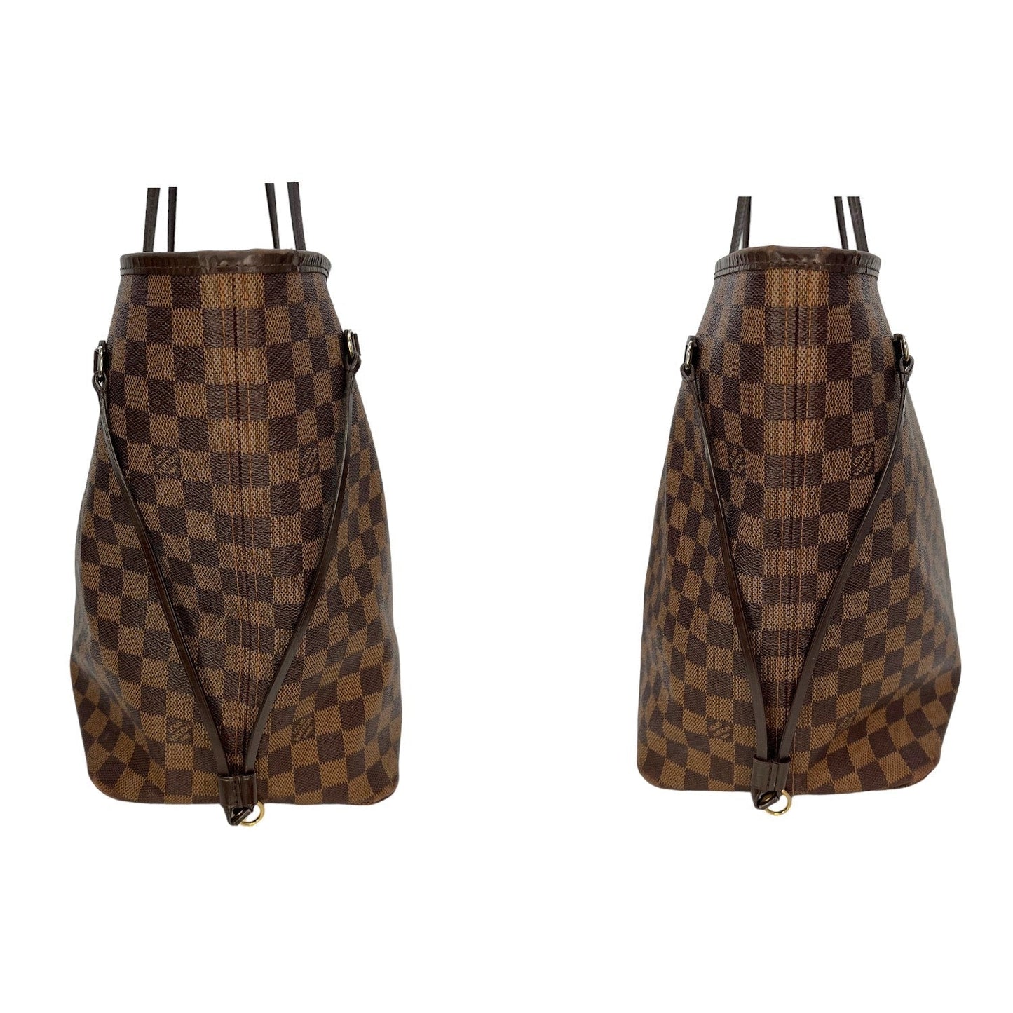 Louis Vuitton Damier Ebene Neverfull w/ Pouch GM Tote