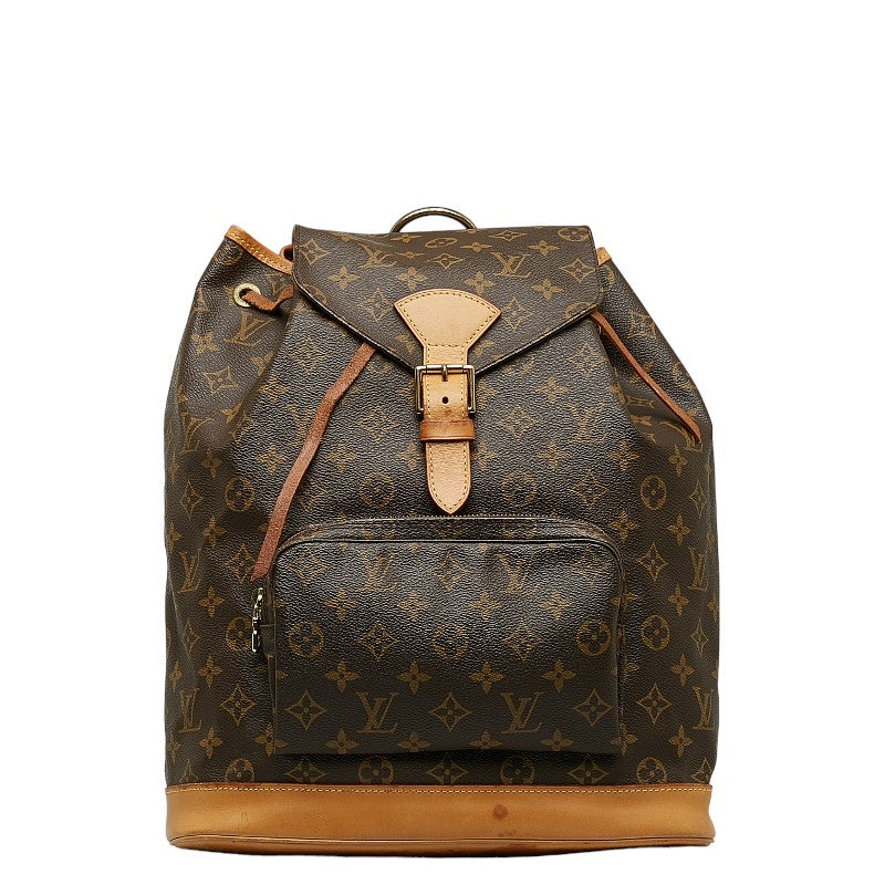 Louis Vuitton Monogram Monogram GM Lounge Backpack Brown PVC Leather Lady Louis Vuitton