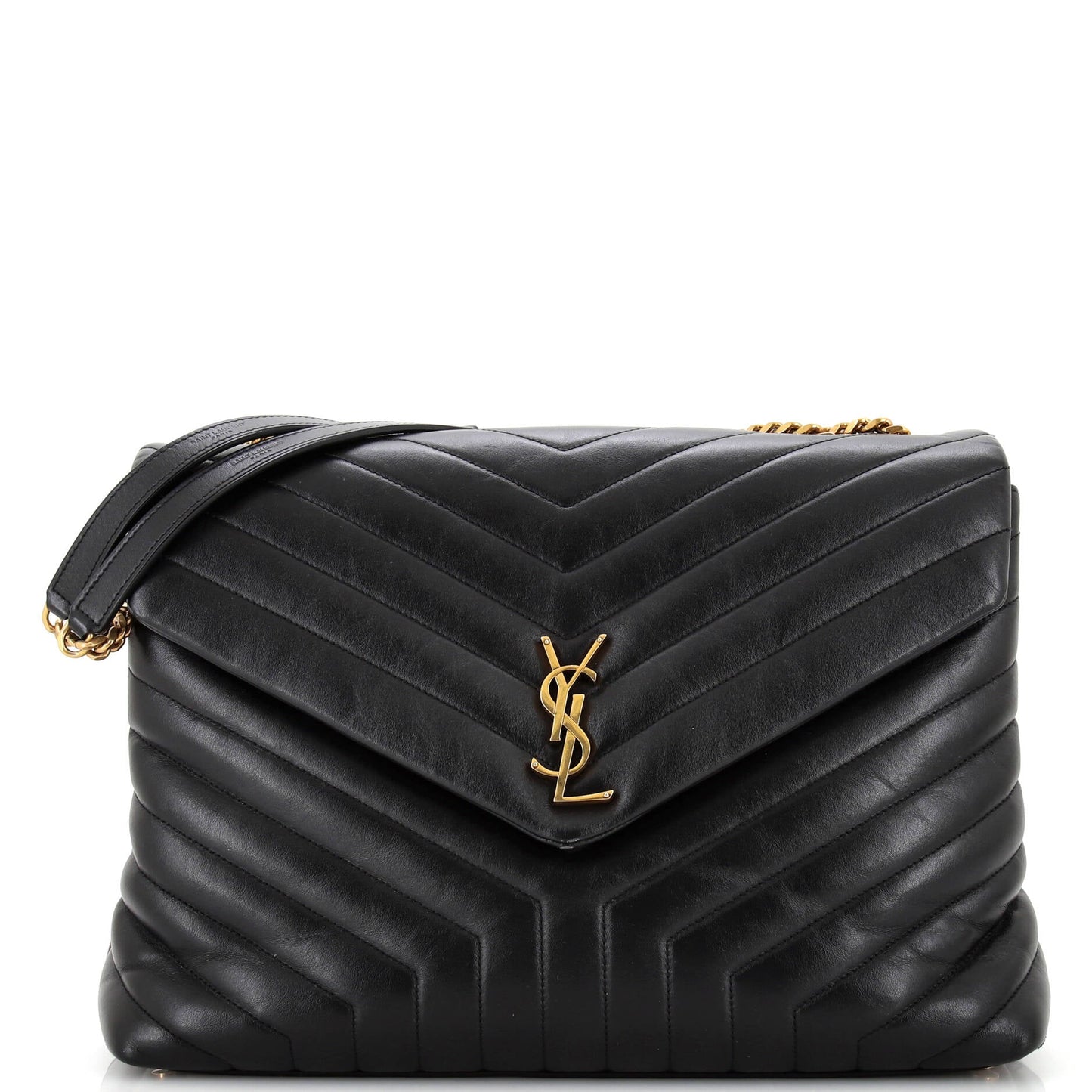 Luxury Saint Laurent Trending 2025 Loulou Shoulder Bag Matelasse Chevron Leather Large
