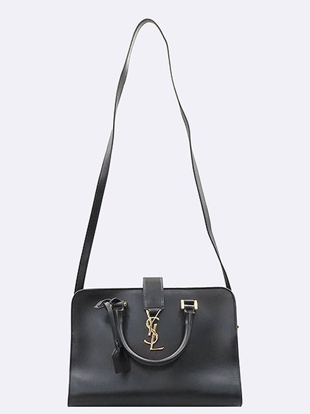 Luxury Saint Laurent Trending 2025 PARIS 472469 Black Leather Cabas Gold Logo Tote Bag Shoulder Strap