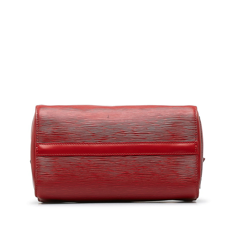 Louis Vuitton Epi Handbag Boston Bag Castilian Red