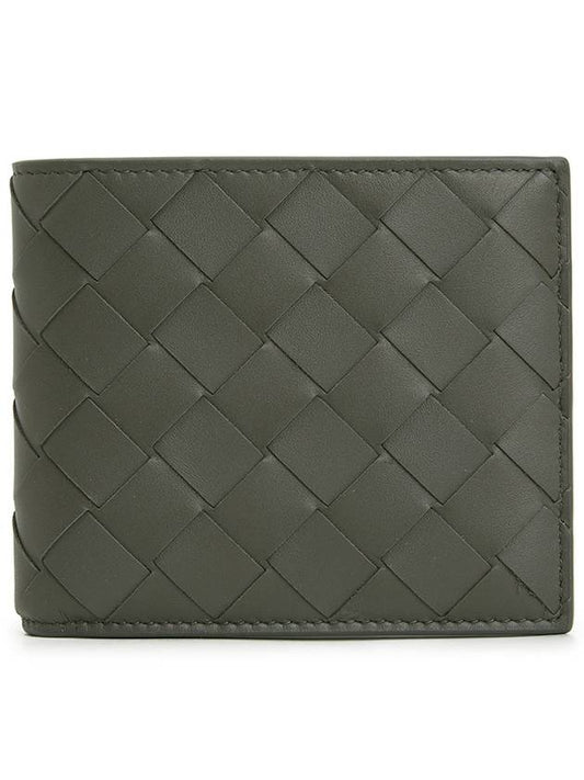 Luxury Bottega Veneta Intrecciato Half Wallet Green