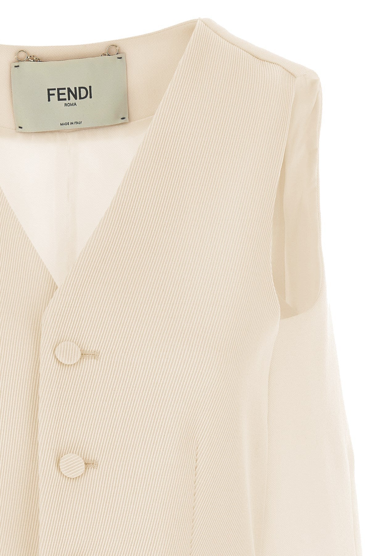 Fendi Women Cut Out Deconstructed Vest