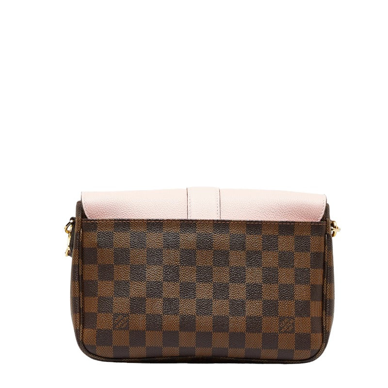 Louis Vuitton Louis Vuitton Damière Shoulder Bag PVC/Ledger Magnolia Pink Brown