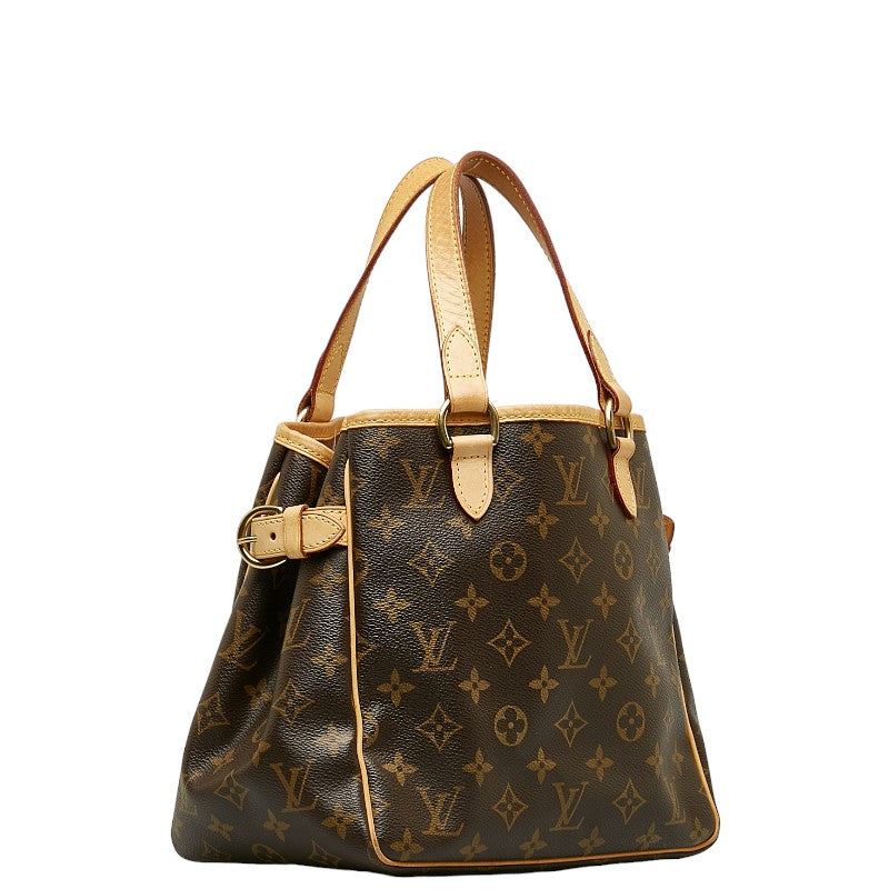Louis Vuitton Monogram Batignol Handbag Brown PVC Leather Louis Vuitton