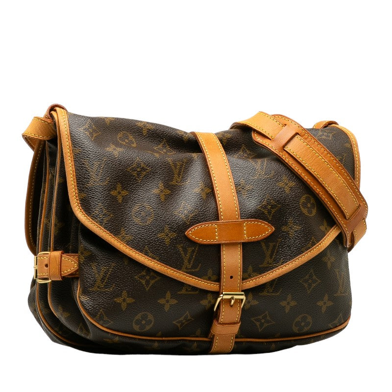 Louis Vuitton Monogram Shoulder Bag PVC/Leather Brown