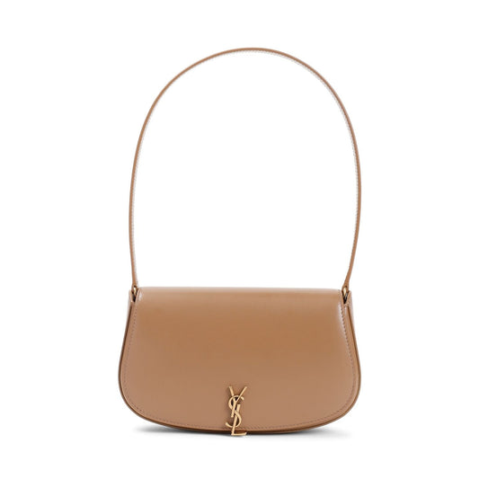 Luxury Saint Laurent Trending 2025 Women's Voltaire Mini Bag In Dark Cork Leather in Brown | 7796420SX0W