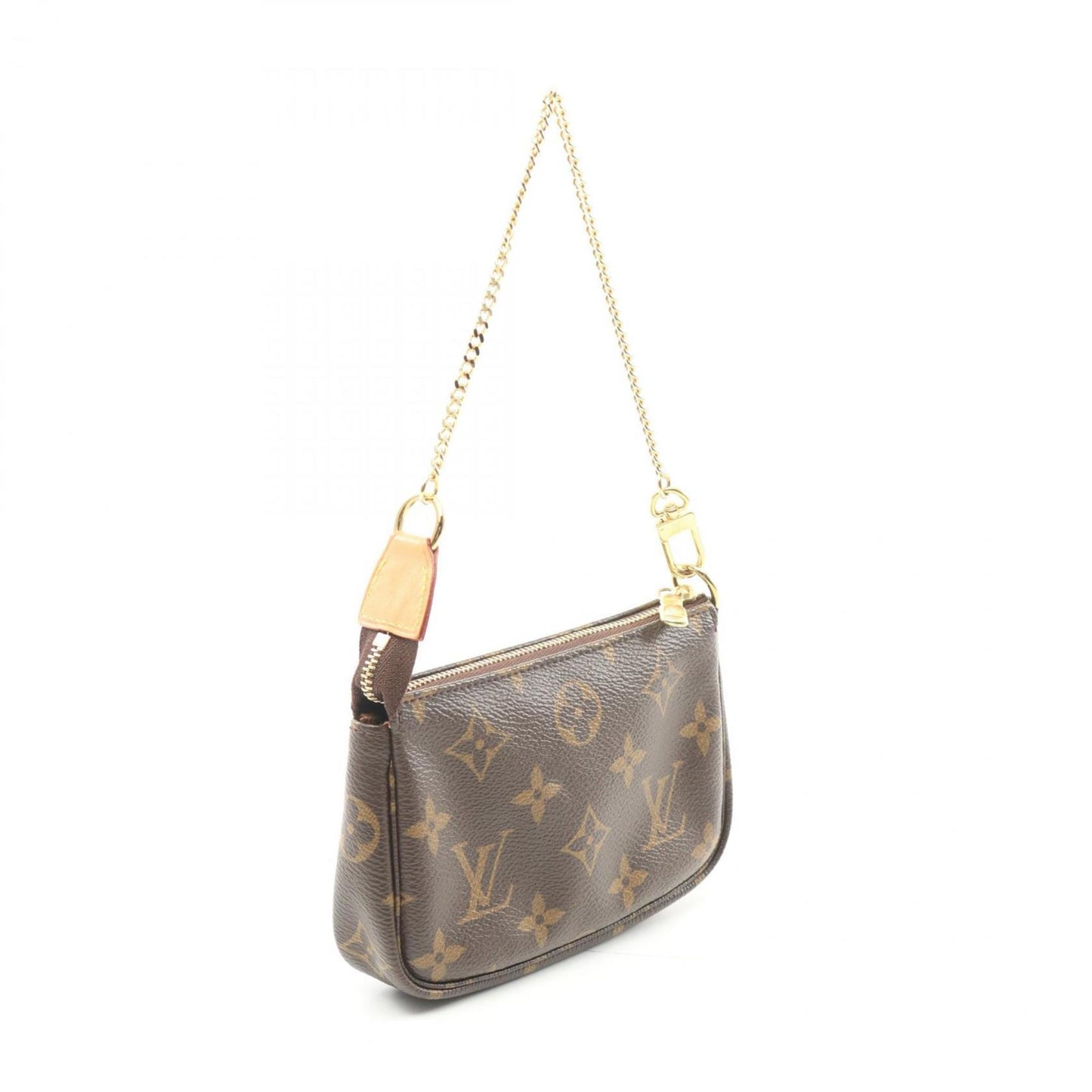 Louis Vuitton Coated Canvas Leather Handbag Pochette