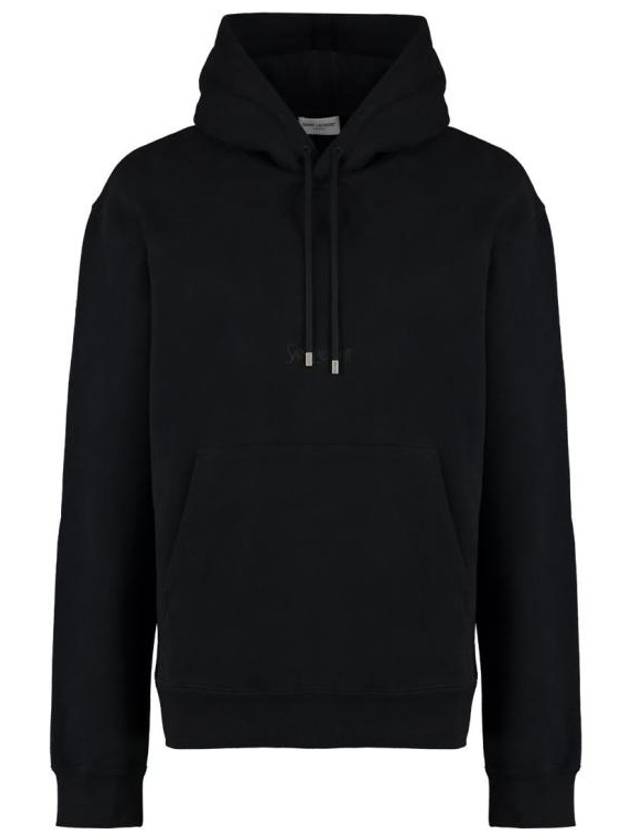 Luxury Saint Laurent Trending 2026 Logo Hoodie Black