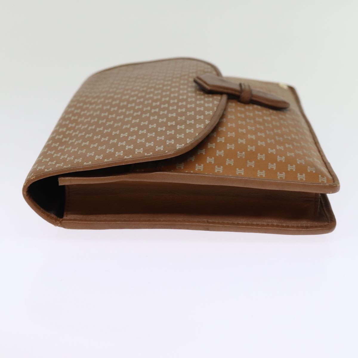 Luxury CELINE Macadam Canvas Clutch Bag Brown 14112
