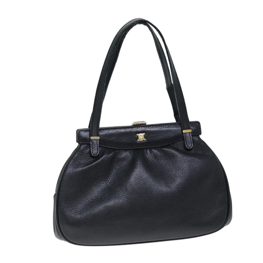 Luxury CELINE Hand Bag Leather Black 14458