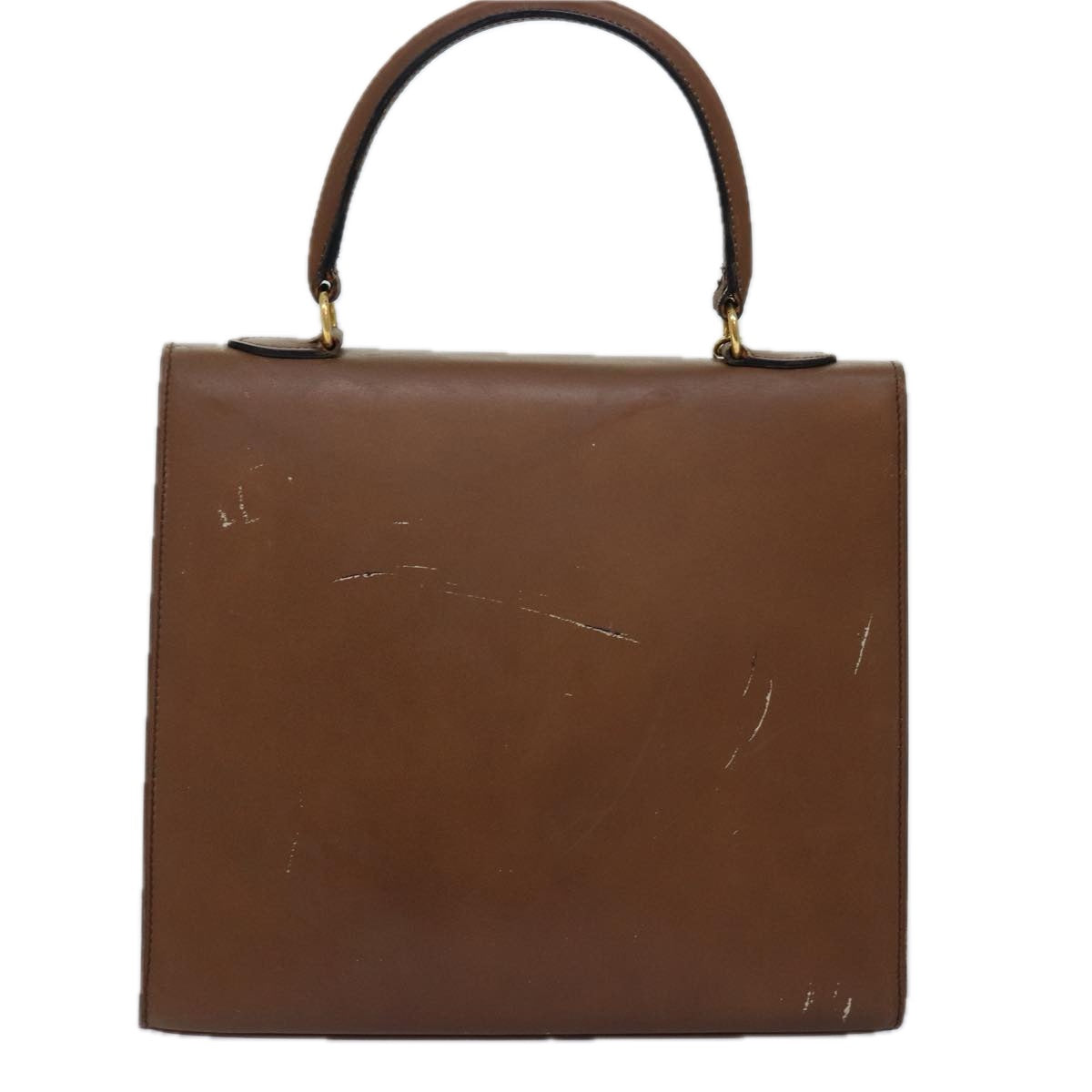 Luxury CELINE Hand Bag Leather Brown 15080