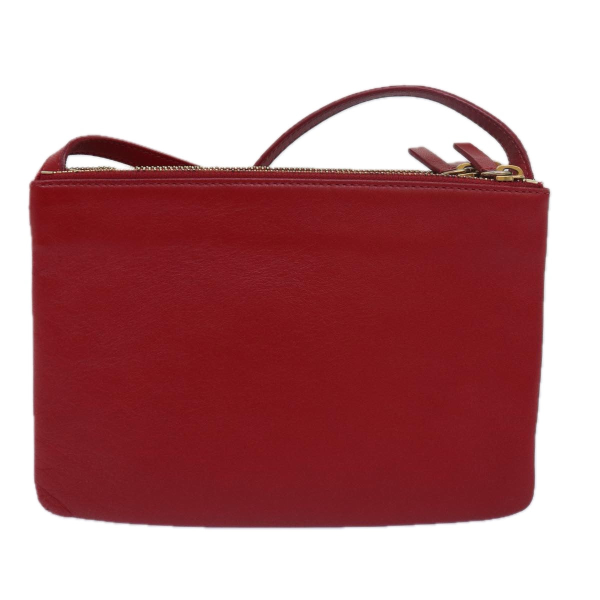 Luxury CELINE Trio Small Shoulder Bag Leather Red 15431