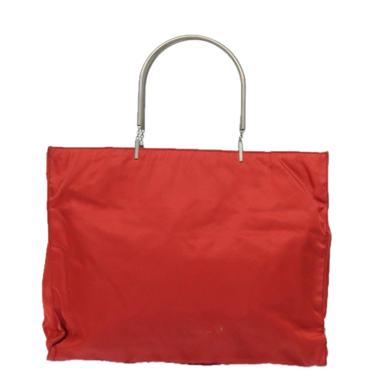 PRADA Hand Bag Nylon Red Auth