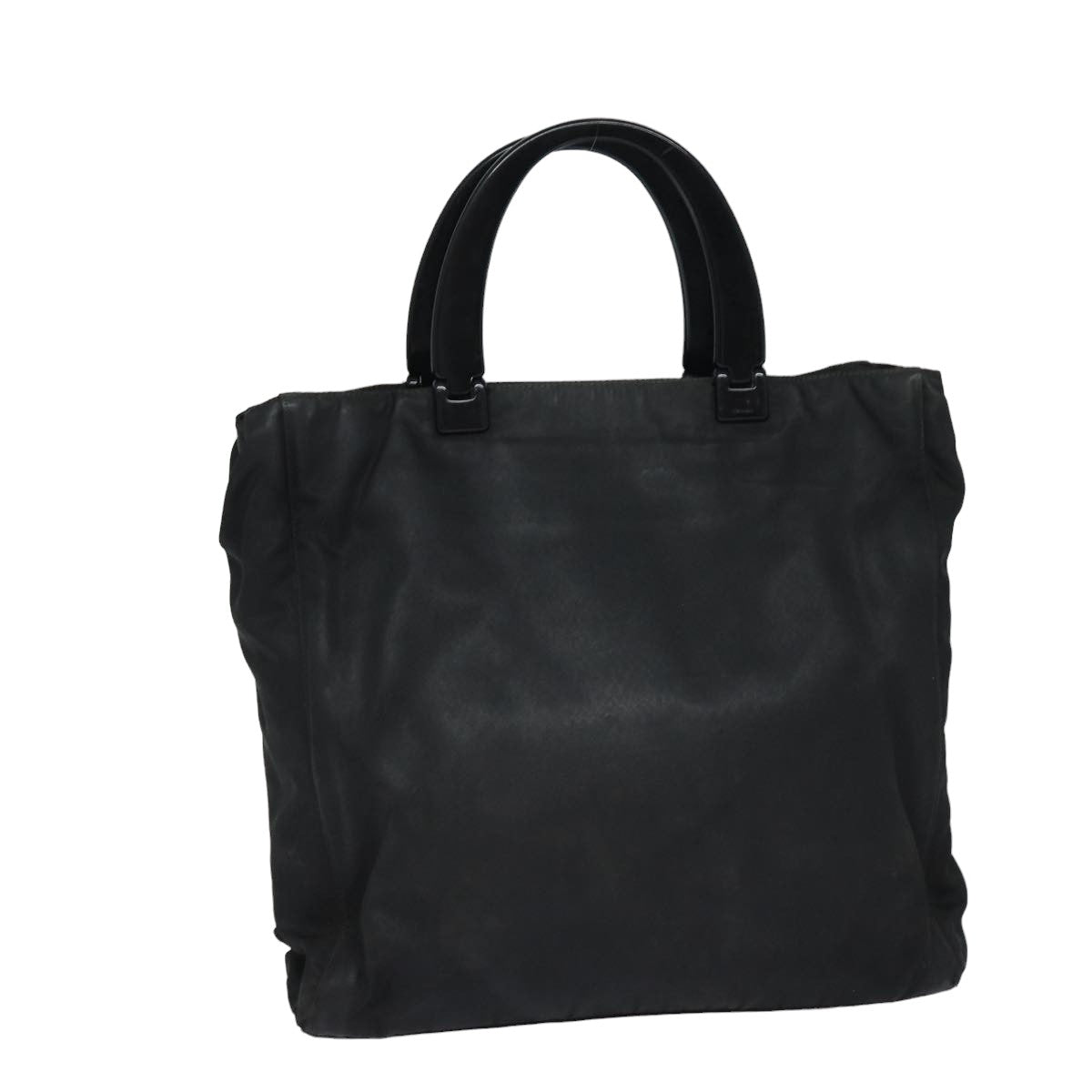 PRADA Hand Bag Nylon Black Auth