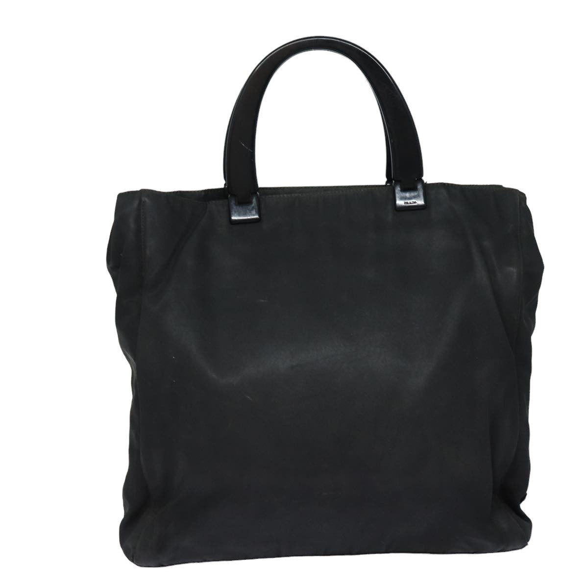 PRADA Hand Bag Nylon Black Auth