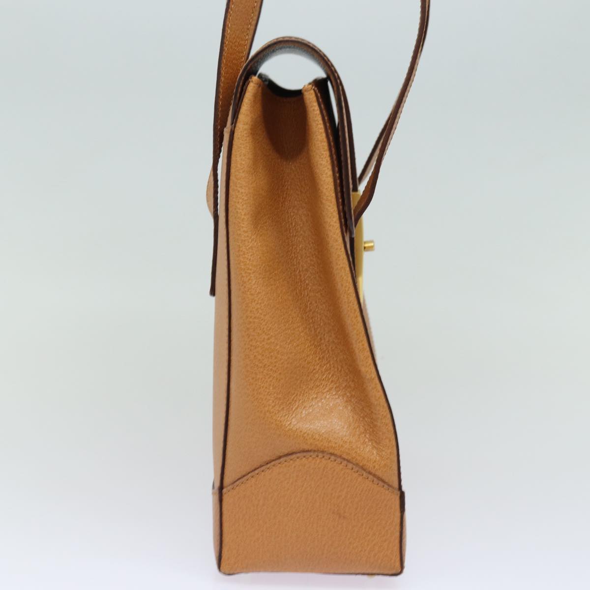 Luxury CELINE Shoulder Bag Leather Brown 15636