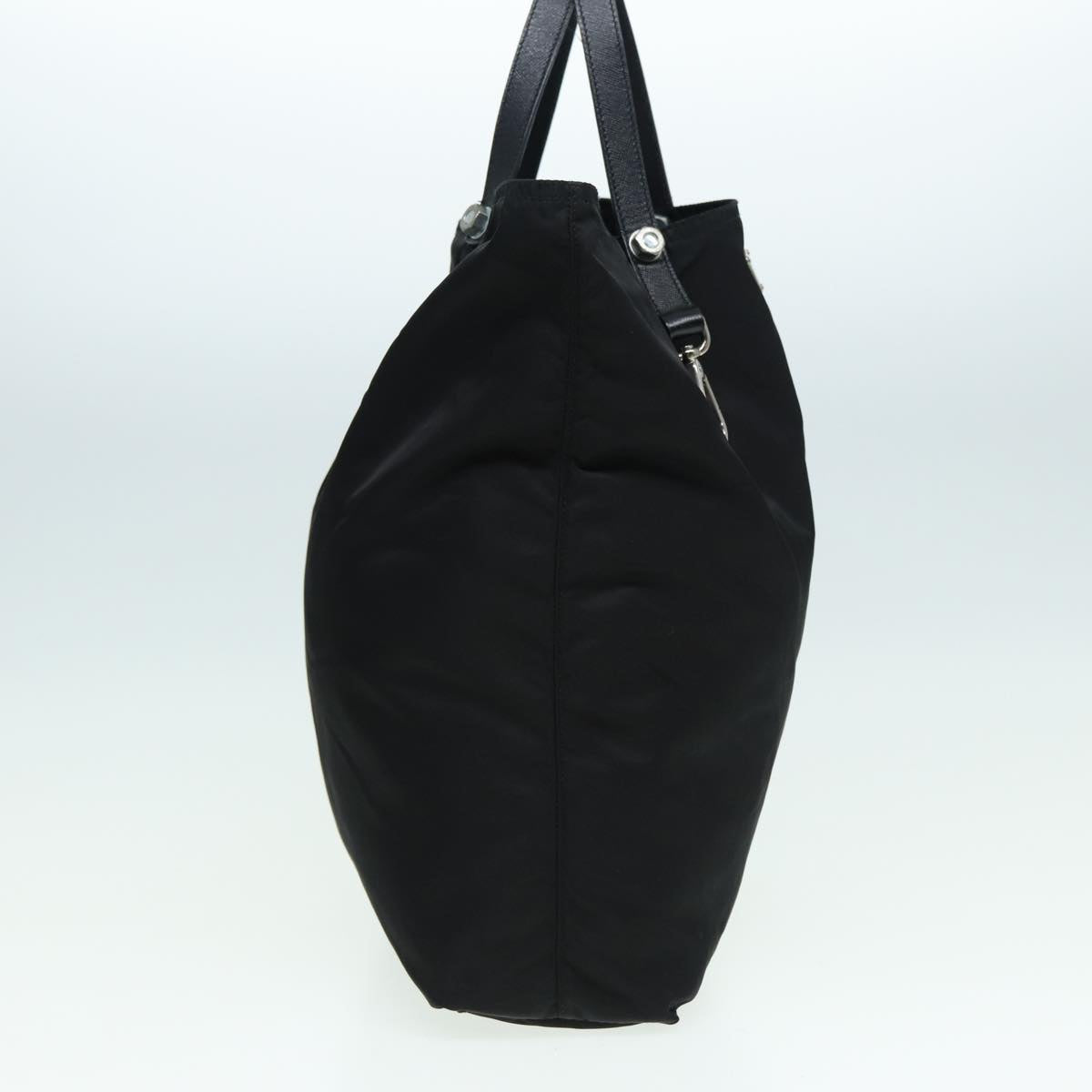 PRADA Tote Bag Nylon Black Auth