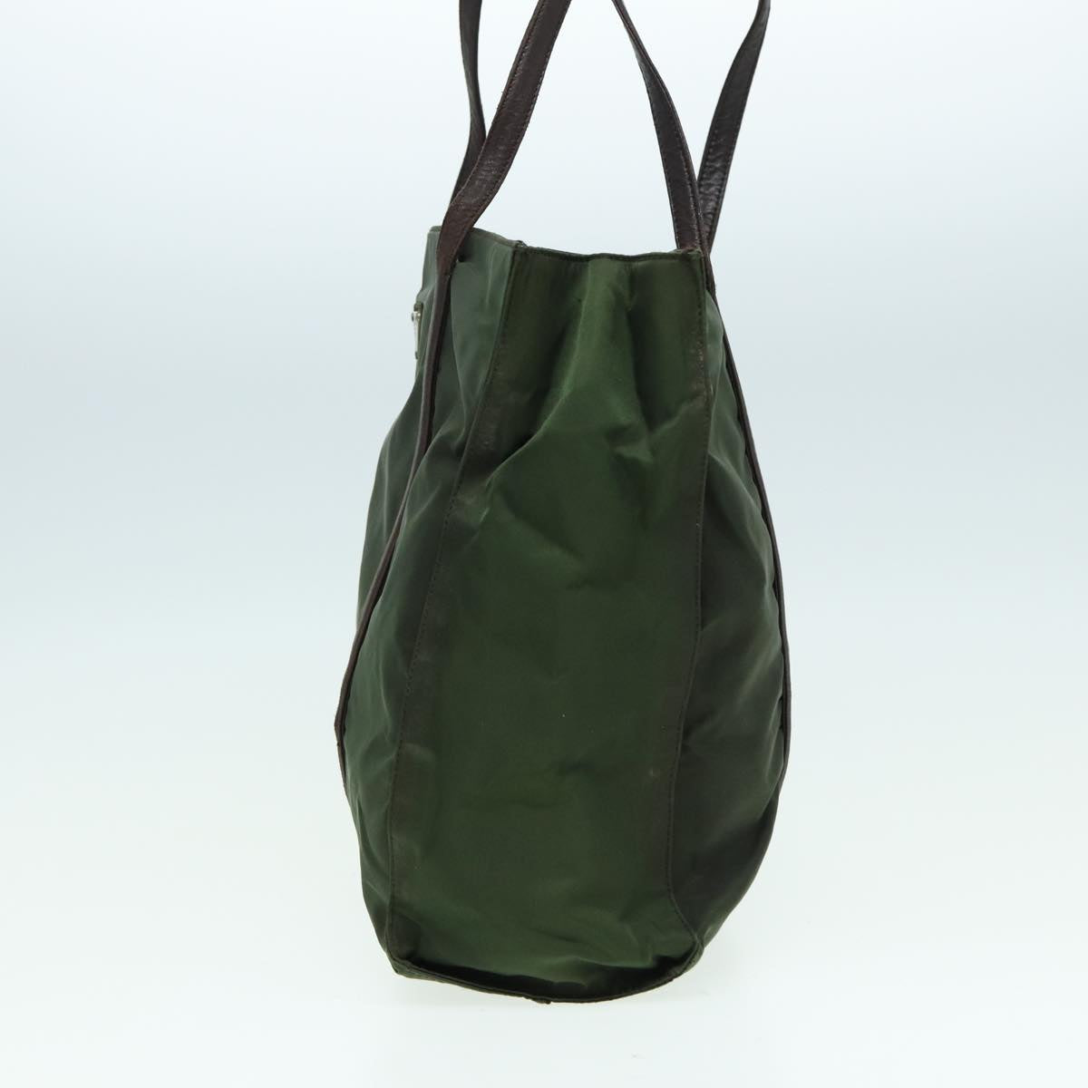 PRADA Shoulder Bag Nylon Khaki Auth