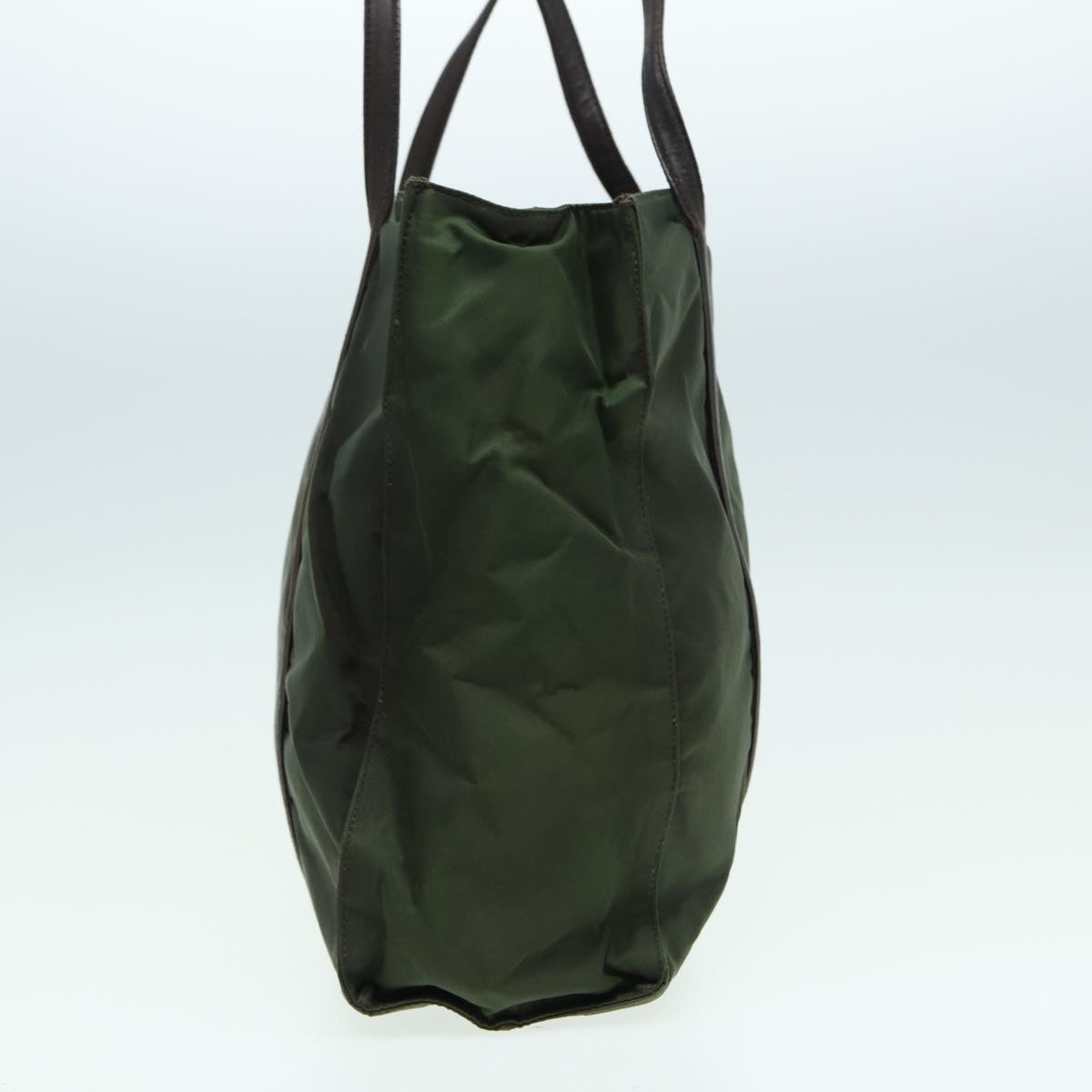 PRADA Shoulder Bag Nylon Khaki Auth