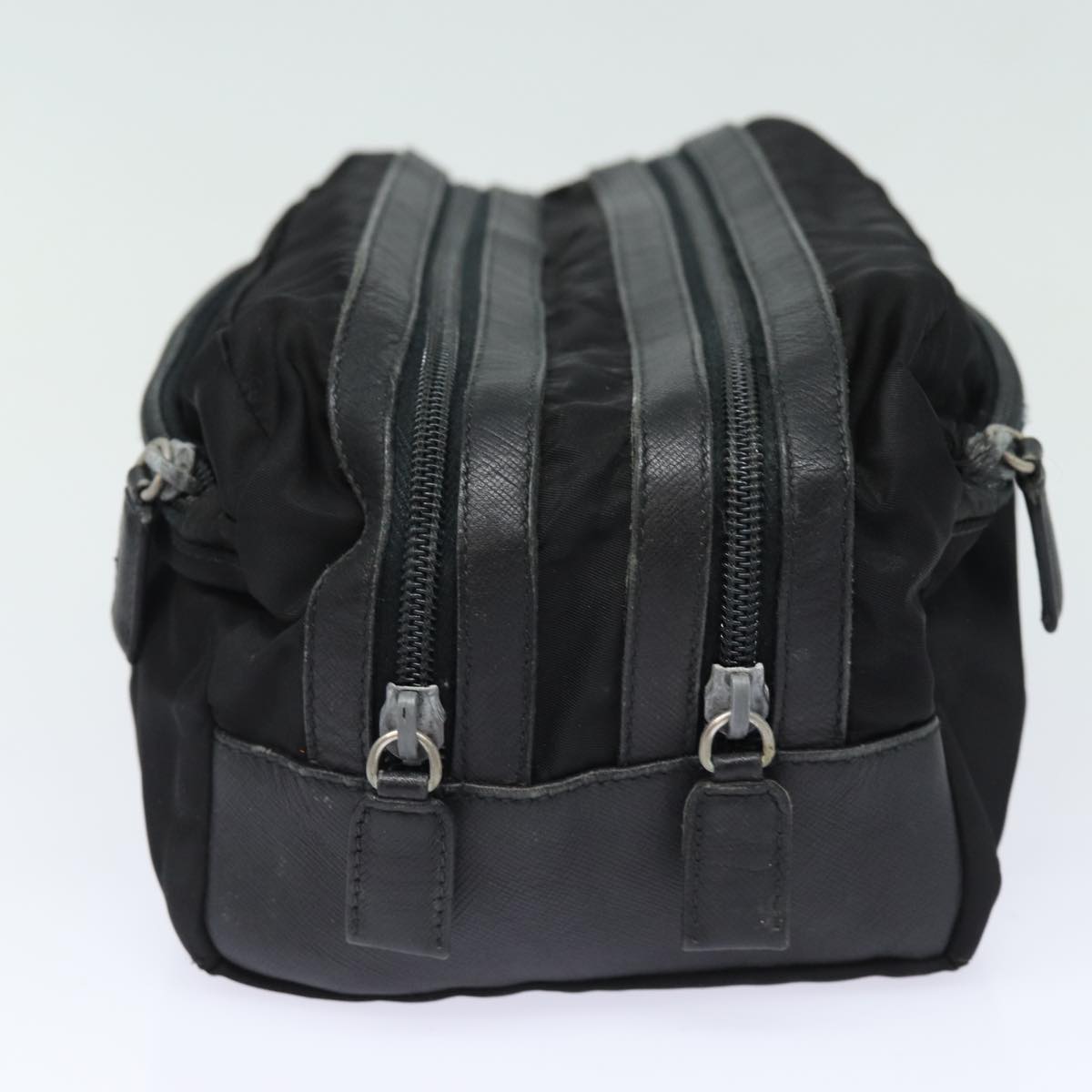PRADA Second Bag Nylon Black Auth