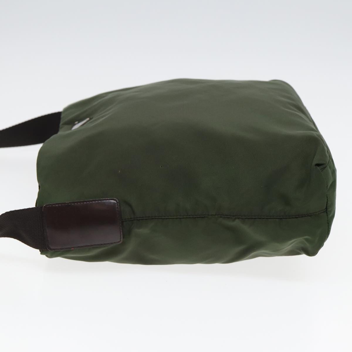 PRADA Shoulder Bag Nylon Khaki Auth